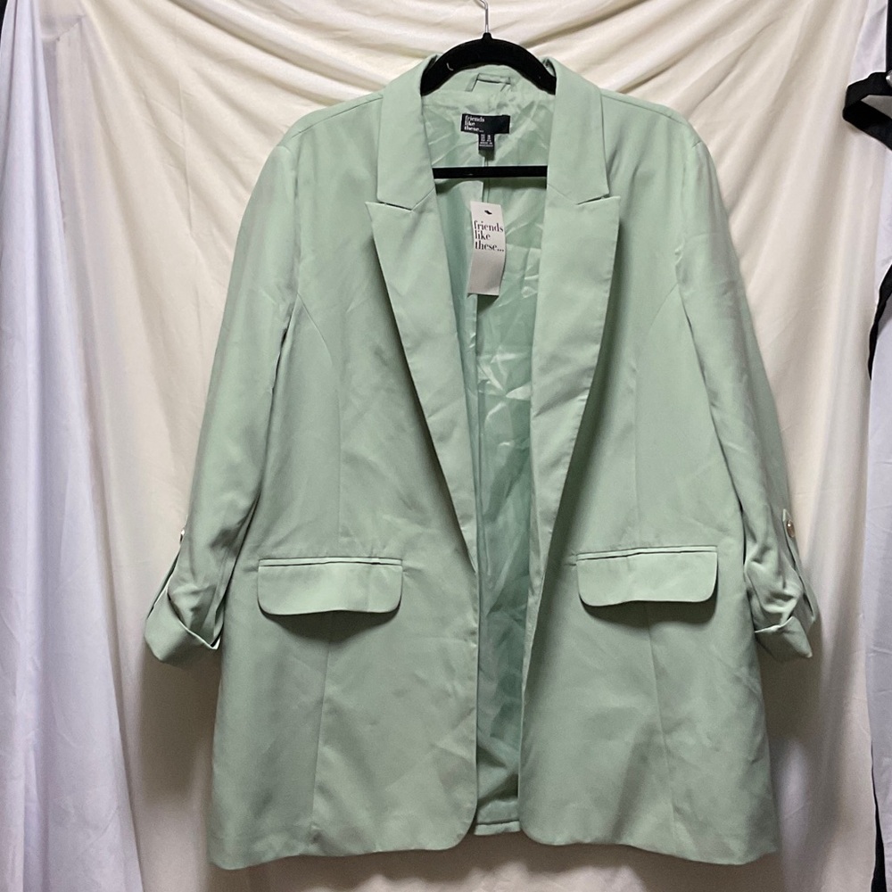 Friends Like These Light Green Women's Blazer